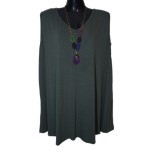 Αμάνικη Viscose Μπλούζα με V