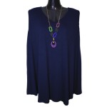 Αμάνικη Viscose Μπλούζα με V